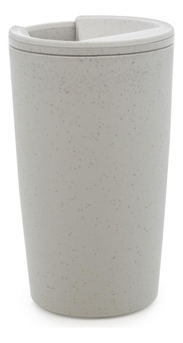 Copo Térmico Parede Dupla Lyor Branco De Bambu E Pp 500ml