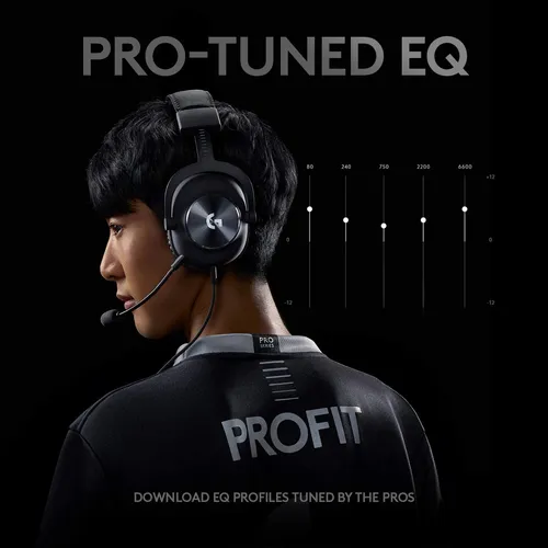 Audífonos Gamer Logitech Pro X Negro