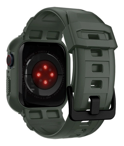 Case Y Correa Spigen Compatible Con Apple Watch 45mm Verde