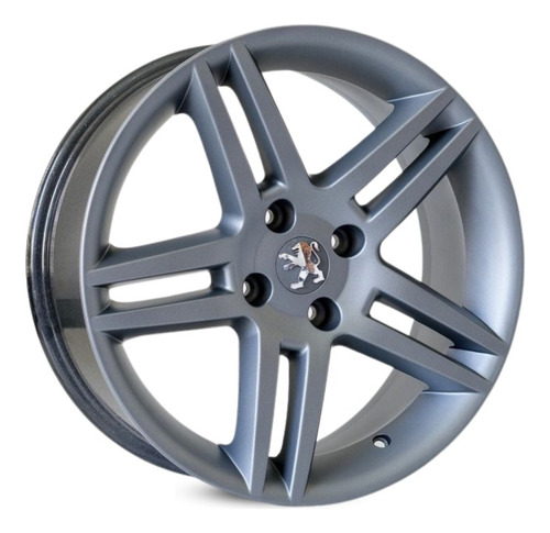 Roda Peugeot 308 Kr R41 / Aro 17x7 / Prata (4x108) Cor Grafite Fosco