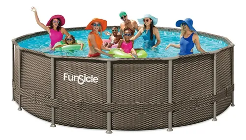 Pileta Estructural Redonda 366x76 Rattan 7996l Funsicle P2q012300