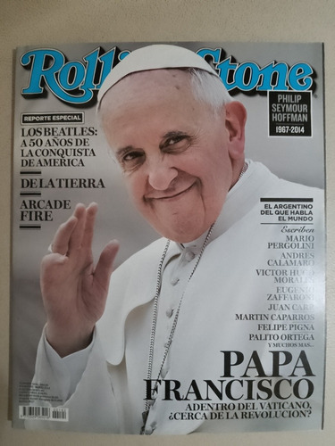 Revista Rolling Stone Argentina Papa Francisco Impecable.