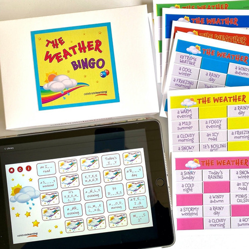 Imagen 5 de 6 de Juego De Mesa Educativo En Inglés The Weather El Tiempo