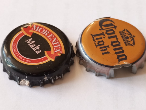 Cerveza Corona / Malta Morenita 2 Tapas Vintage(ver Detalle) (Usado)