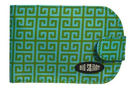 Big Skinny Taxicat Llavero De Lime Bi Wallet, Verde, 7n7xy