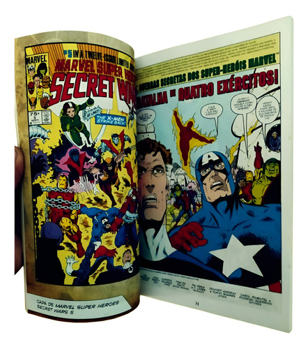 Coleção Histórica Marvel : Guerras Secretas Completa Em 4 Volumes Com Box - Editora Panini Em Português (Usado)
