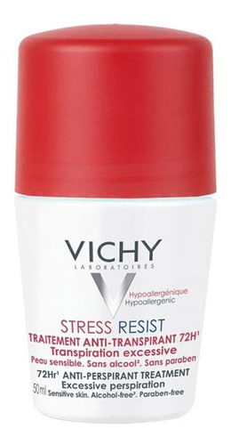 Antitranspirante Roll-on Stress Resist Vichy 50ml Sem Fragrância