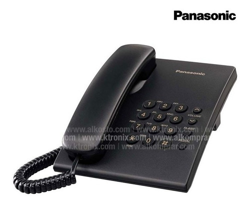 Imagen 1 de 1 de Teléfono Panasonic Alámbrico Ts500 Negro