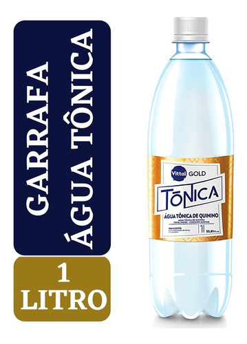 Água Tônica De Quinino Vittal Gold Garrafa 1 Litro