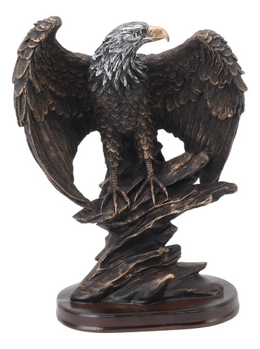 Estatua Decorativa Vintage De Águila De Resina Para Oficina