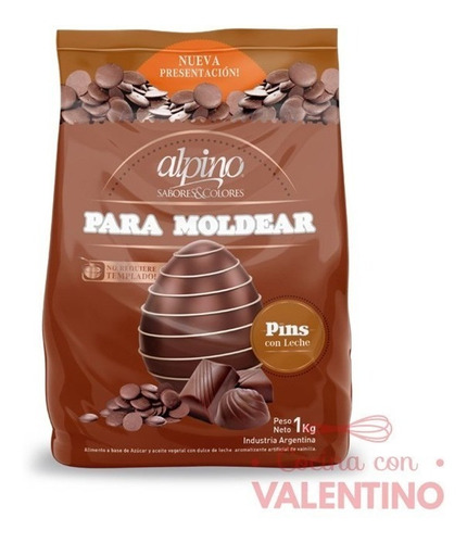 Chocolate Alpino Pins Leche 1kg - Valentino 