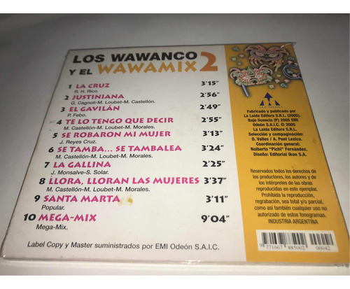 Los Wawanco - Wawa-mix 2 - Cd Nuevo Cerrado