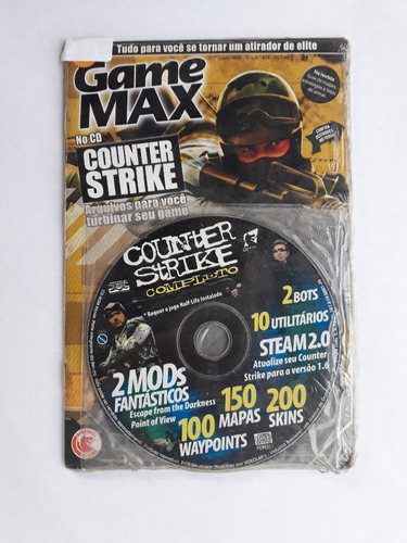 Cd De Jogo , Counter Strike, 150 Mapas, 100 Wayponts..e Mais