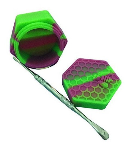 Gentcy 26ml 1pcs Hexagono Purpura Contenedor De Silicona J