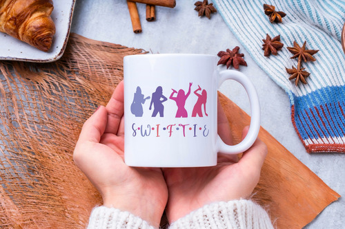 Taza Taylor Swift Swiftie Colors Cerámica (11oz=330ml)