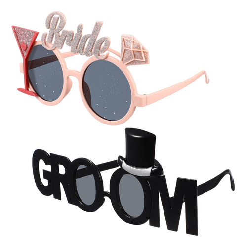 Aruoy Novedosas Gafas De Decoración For Novias Y Novias