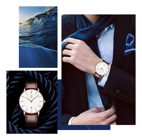 Mira Ben Nevis A La Moda Minimalista Simple Para Hombre Con