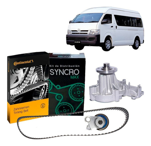 Kit Distribucion + Bomba Para Toyota Hiace 2.5 2kd 2005 2016