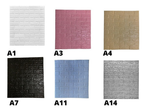 Imagen 3 de 8 de Placa Autoadhesiva Blanca Revestimiento Pared 70x77