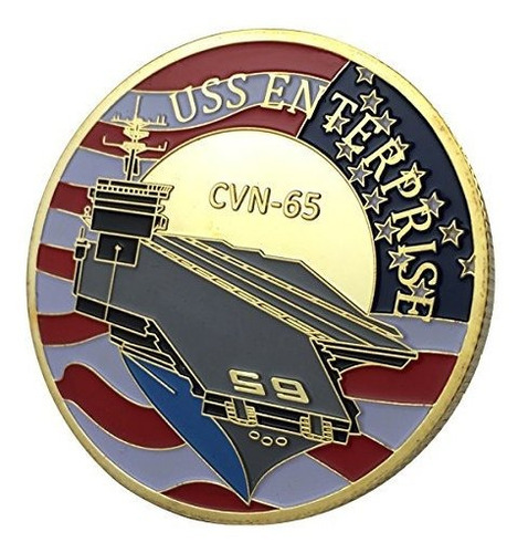 Navy Uss Enterprise / Cvn-65 Gp Challenge Coin 6j24k