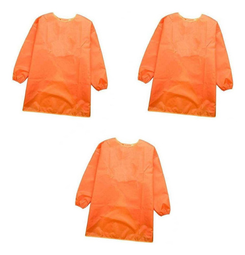 Camisa Para Pintar Baberos De Manga Larga Con Delantales Par