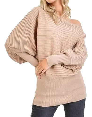 Sweater Poleron Pullover Mujer Manga Larga Elastizado Varios