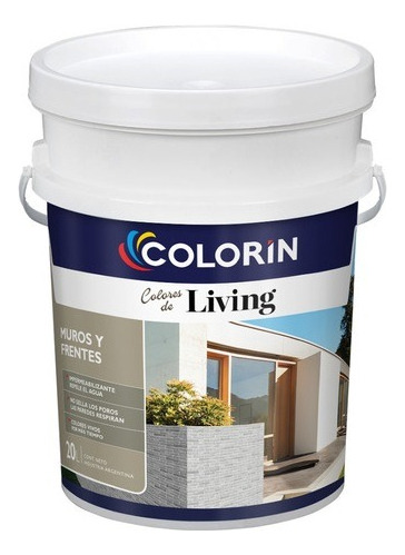 Colorin Living Pintura Látex Frentes Exterior Colores X20 Litros 