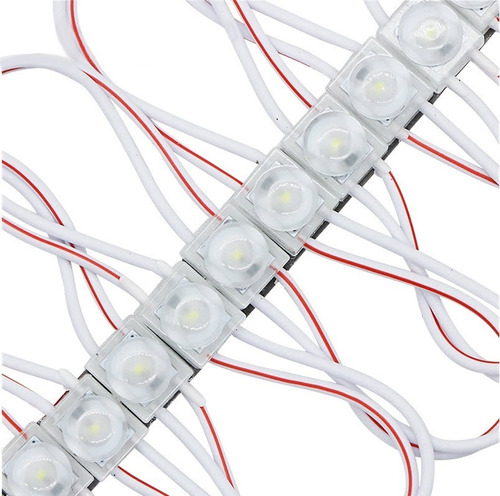 60 X Modulos Led 2835-1 Blanco Frío 12v Con Difusor 120°