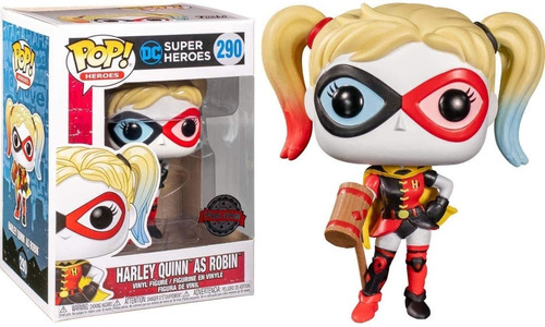 Funko Pop Harley Quinn As Robin #290 Dc Figura Muñeca