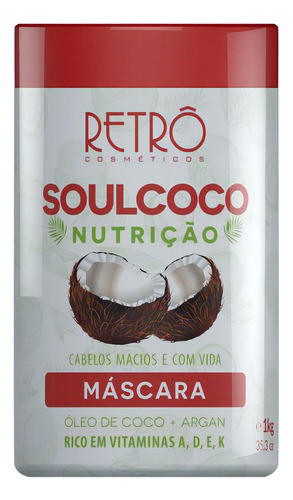 Retrô Soul Coco Máscara 1kg