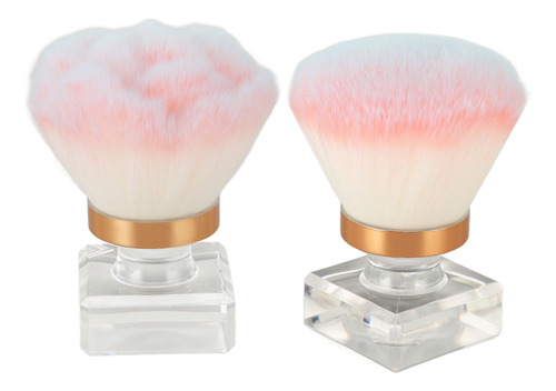 Brocha De Maquillaje En Polvo Multiusos, Portátil, Suave, 2