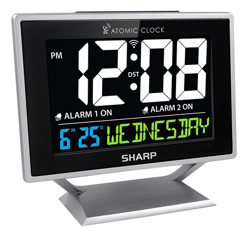 Sharp Reloj Atómico De Computadora Con Visualización A