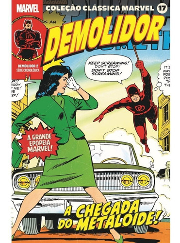 Colecao Classica Marvel Vol.17 - Demolidor Vol.02 - Stan Lee - Editora Panini