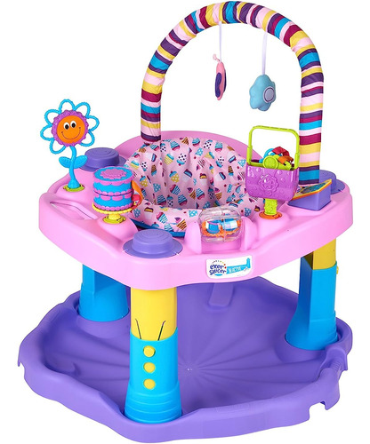 Evenflo Exersaucer Bounce And Learn Sweet Tea, Party