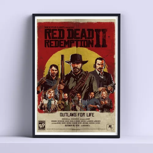 Mapa red dead 2 30X40 cm.