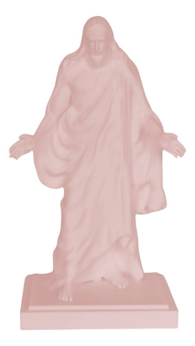 Miniatura Jesus Cristo Braços Abertos Decoração Católico Fé Cor Branco