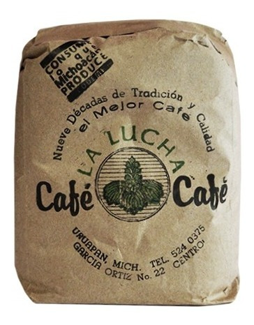 Café La Lucha Molido 2 Kg De Uruapan, Incluye Costalito