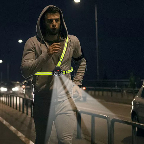 Correr Luz Pecho Luz Recargable Led Impermeable Usb Noche