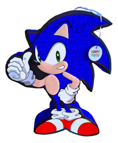 Piñata Premium 70 Cm Personalizada Fiesta Cumpleaños Niños Sonic