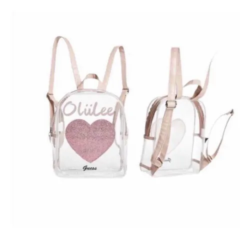 Mini Backpack Mochila Transparente Preescolar Guess Original