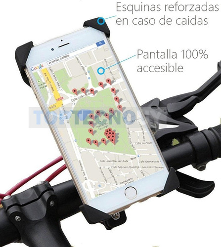 Imagen 4 de 7 de Soporte Celular Moto Bicicleta Universal Todas Las Medidas ®