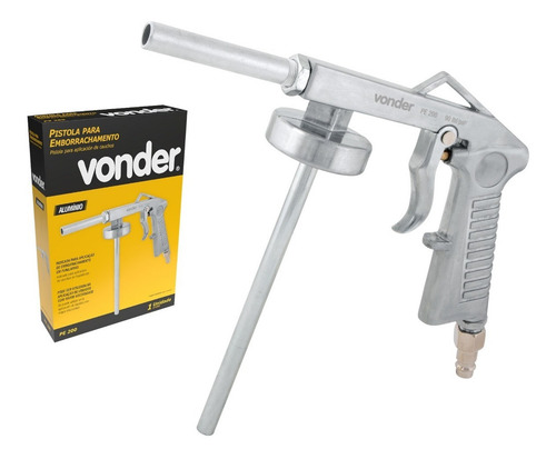 Pistola P Emborrachamento Aluminio Vonder Batida Pedra 240mm