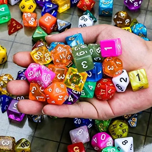 Juegos De Dados Ciaraq Dnd: 20 X 7 Dados Poliédricos (140 Y