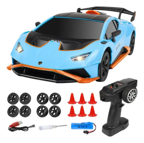 Carro de Controle Remoto Brinquedos de Drift de Velocidade Azul