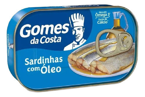 Kit Sardinha Enlatada Gomes Da Costa 75g Lata Com 2 Unidades