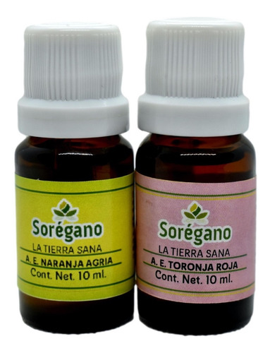 Sorégano Kit 2 Aceites Esenciales Cítricos De Yucatán