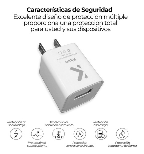 Imagen 2 de 5 de Cubo Cargador/adaptador Usb 1 Puerto Carga Rapida Ucr-13