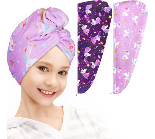 Toalla De Microfibra Para El Cabello Para Niños, Toalla De S