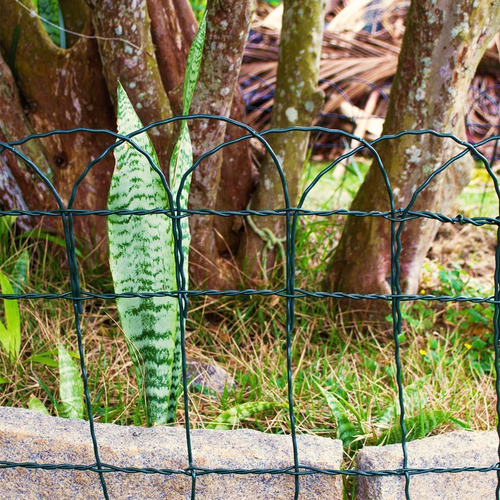 Imagem 3 de 5 de Tela De Jardim Decorativa 25x0,95cm Pvc Verde - São Jorge