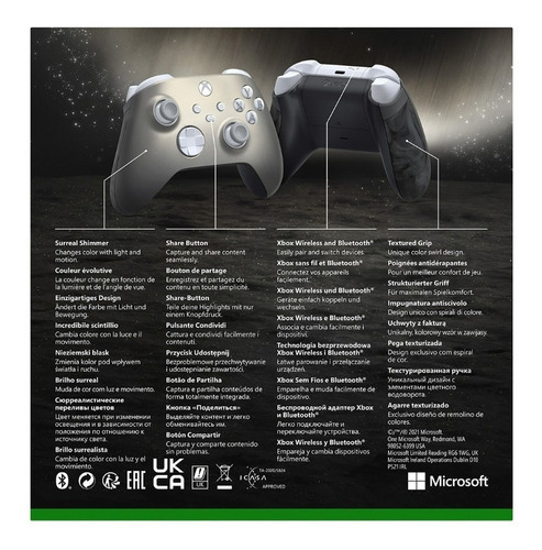 Imagen 3 de 5 de Joystick Xbox Lunar Shift Edición Especial Inalámbrico Color Gris